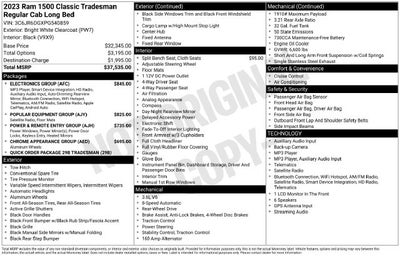 2023 RAM 1500 Classic Tradesman