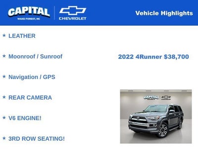 2022 Toyota 4Runner Limited