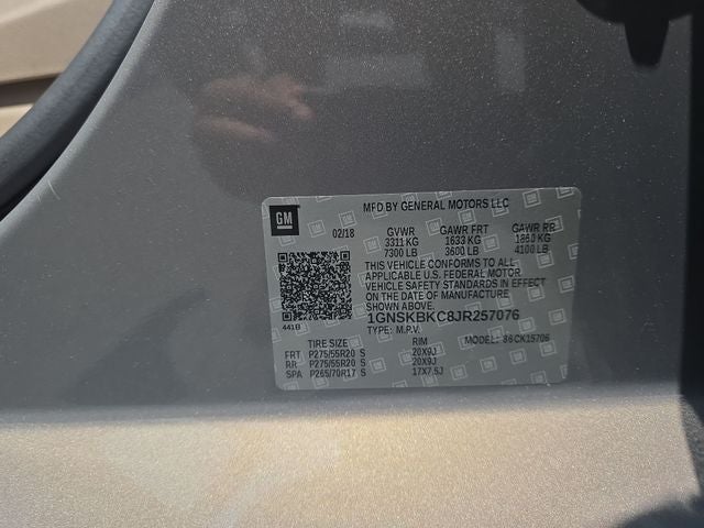 2018 Chevrolet Tahoe LT