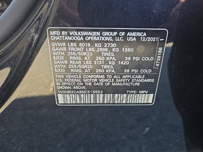 2022 Volkswagen Atlas 3.6L V6 SE w/Technology