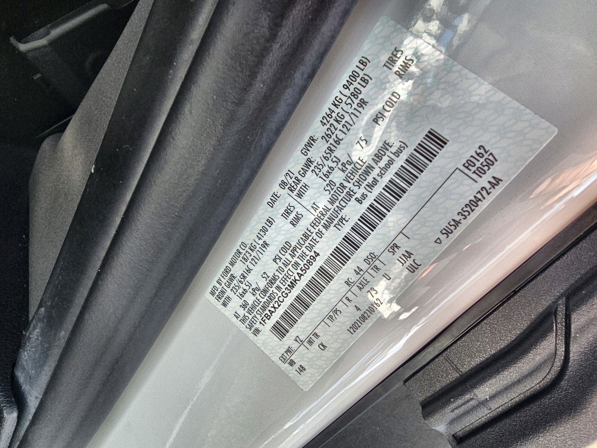 2021 Ford Transit Passenger Wagon XLT