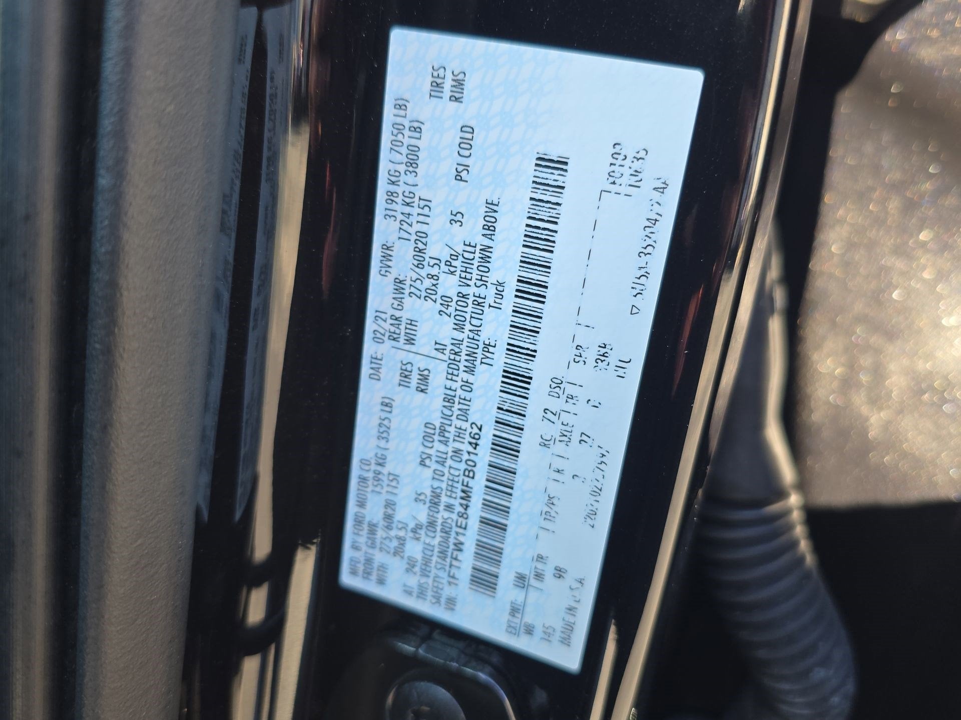 2021 Ford F-150 Platinum