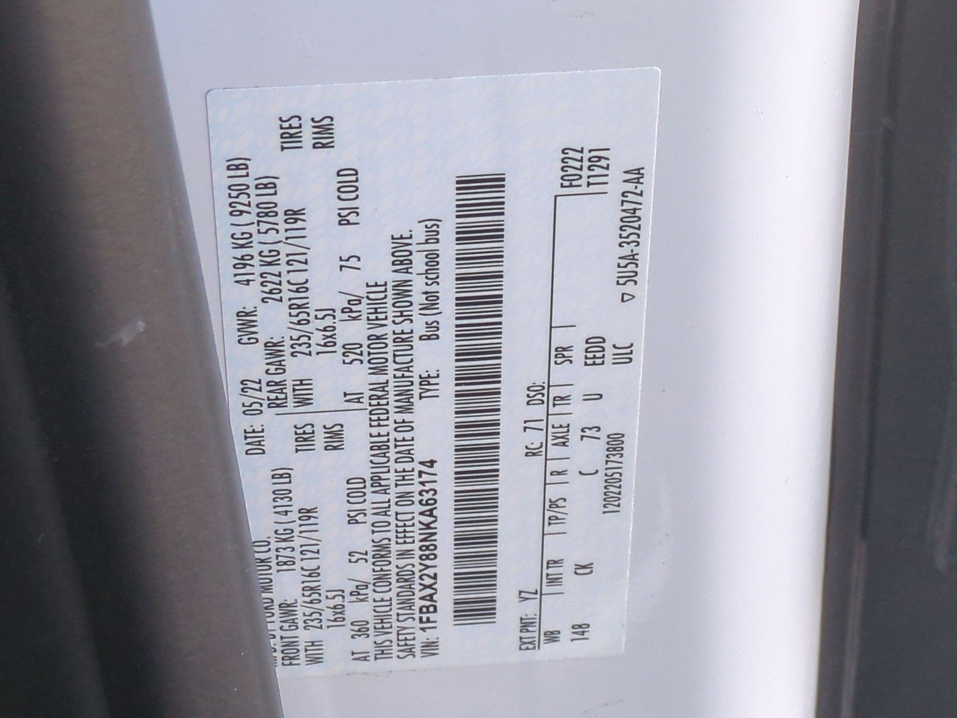 2022 Ford Transit Passenger Wagon XLT