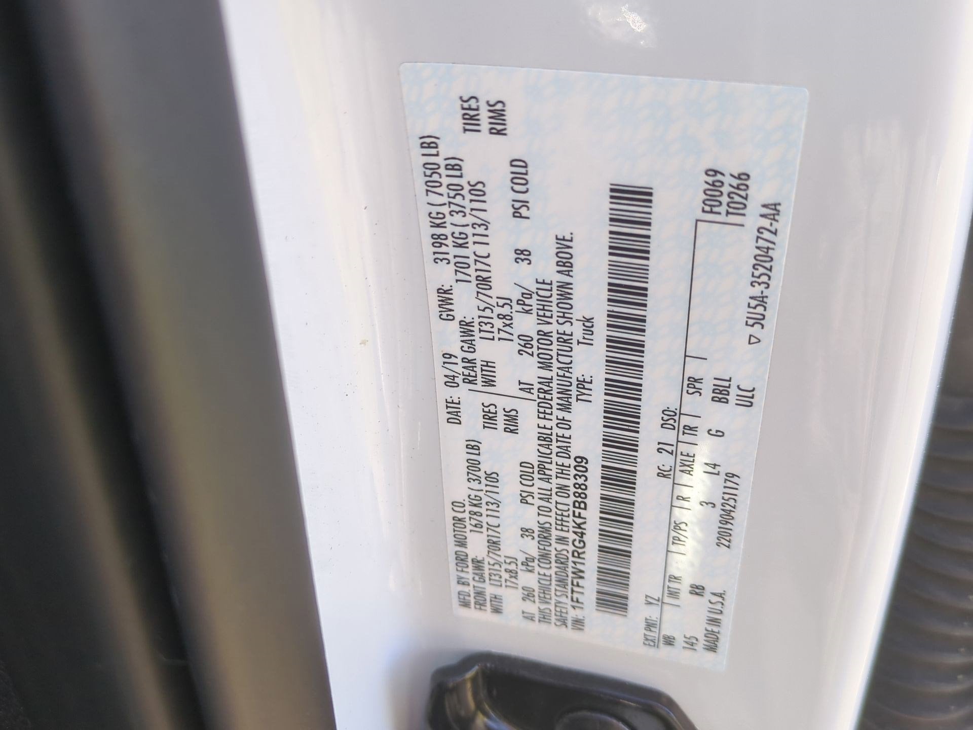 2019 Ford F-150 Raptor