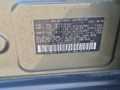 2019 Subaru Outback 2.5i Premium