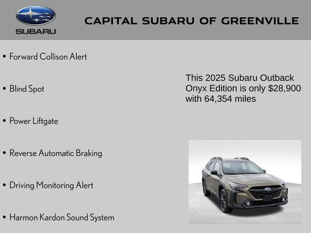 2025 Subaru Outback Onyx Edition