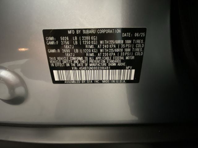 2025 Subaru Outback Limited XT