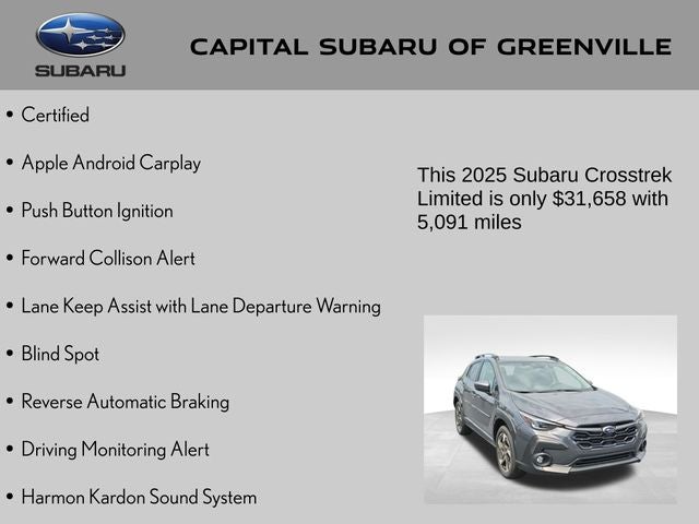 2025 Subaru Crosstrek Limited