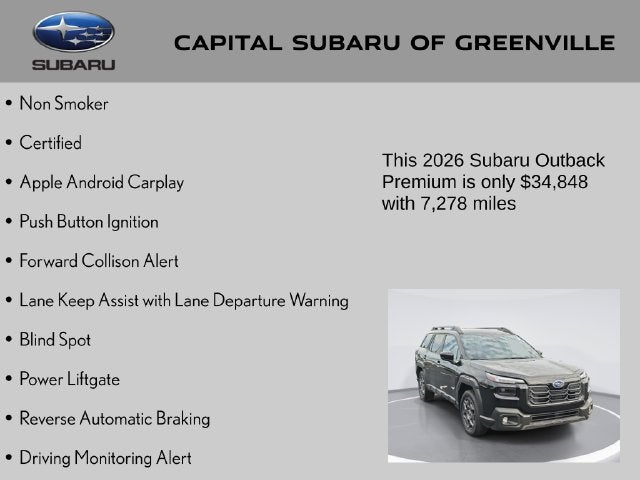 2026 Subaru Outback Premium