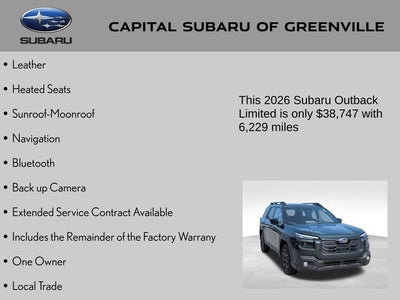 2026 Subaru Outback Limited