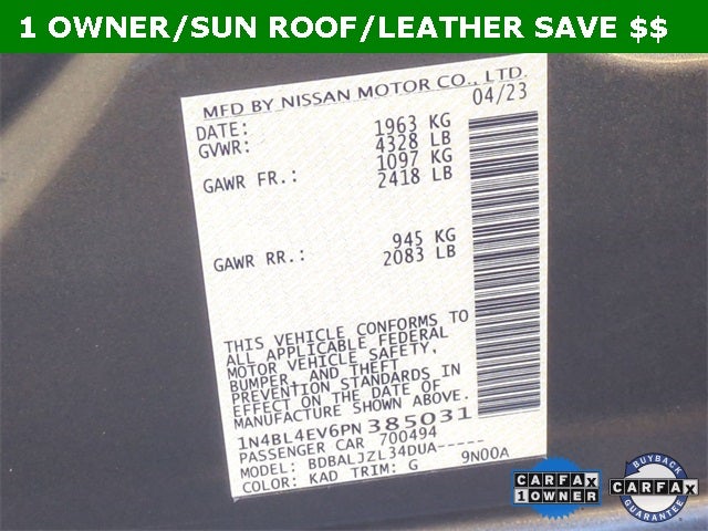 2023 Nissan Altima 2.5 SL