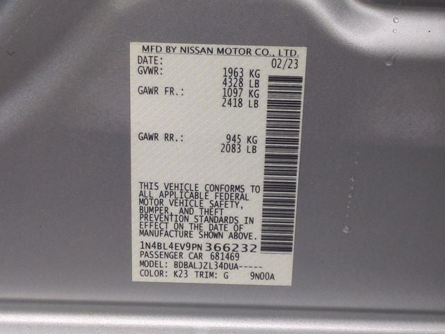 2023 Nissan Altima 2.5 SL