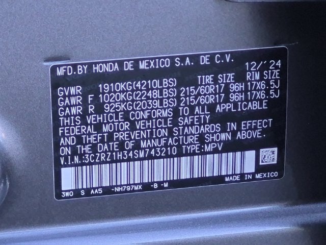 2025 Honda HR-V LX
