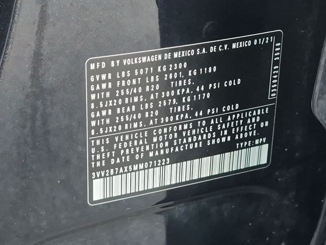 2021 Volkswagen Tiguan 2.0T SE R-Line Black