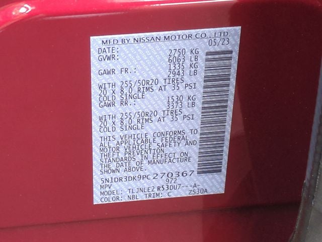 2023 Nissan Pathfinder Platinum