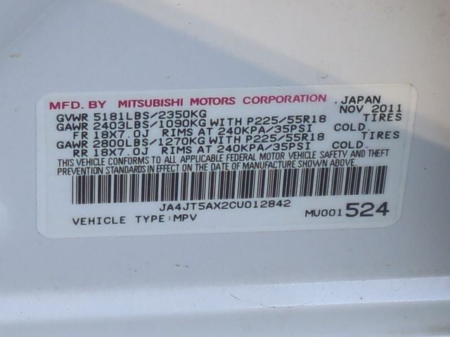 2012 Mitsubishi Outlander GT