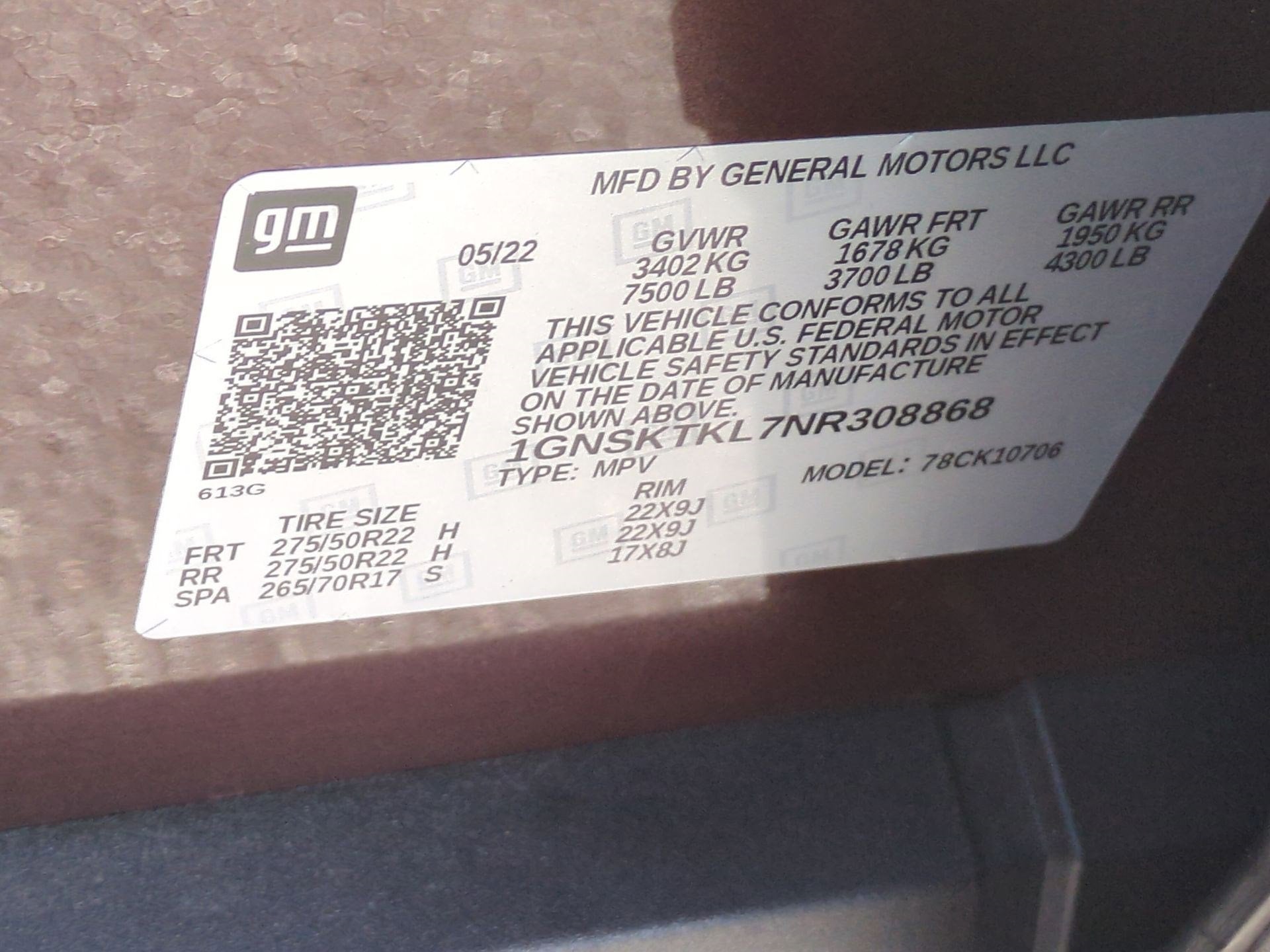 2022 Chevrolet Tahoe High Country