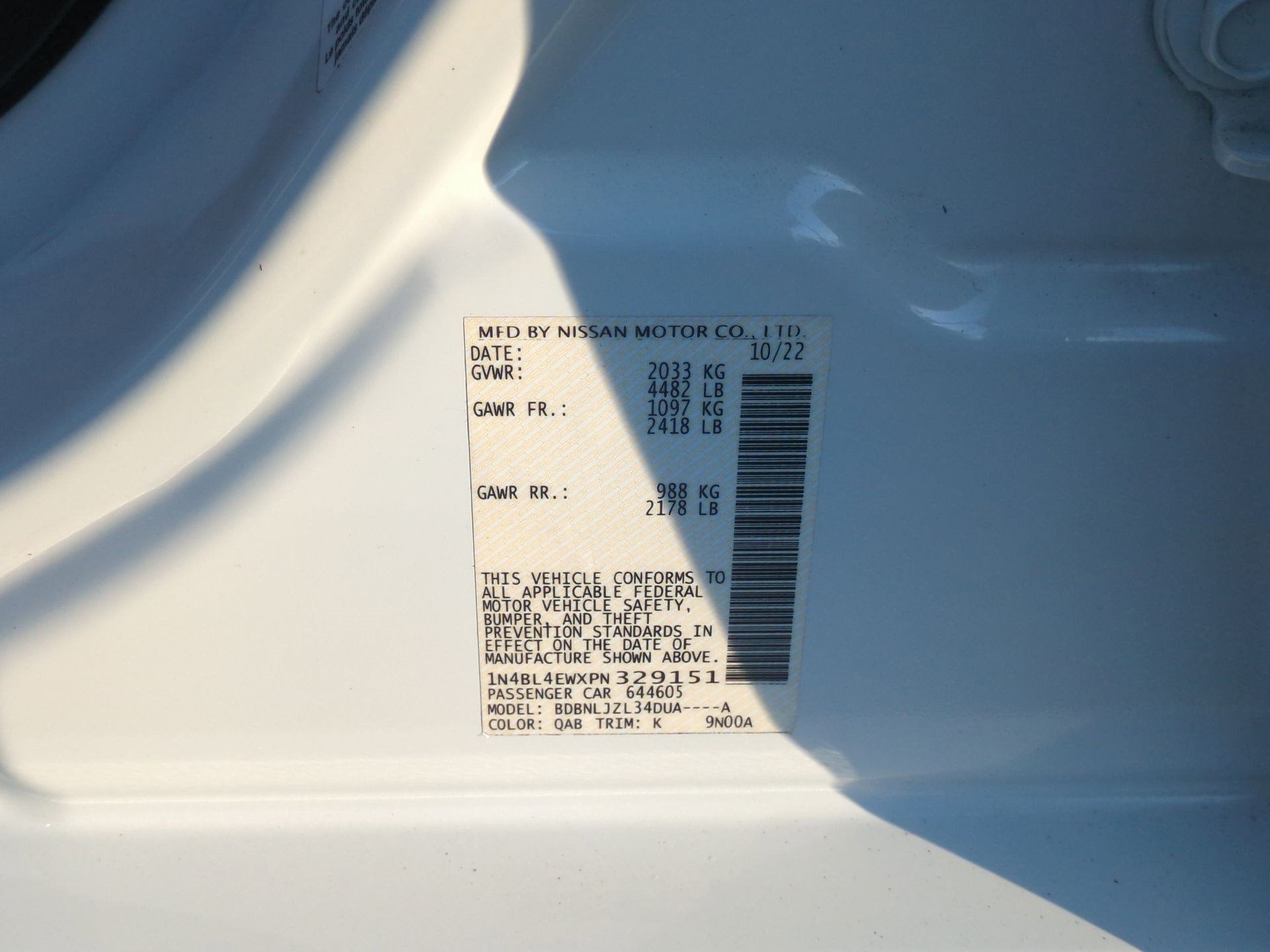 2023 Nissan Altima 2.5 SL