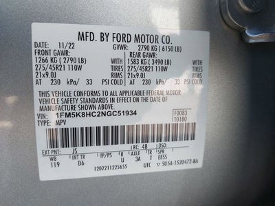 2022 Ford Explorer Platinum