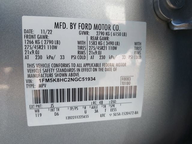 2022 Ford Explorer Platinum
