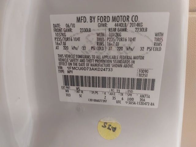 2010 Ford Escape XLT