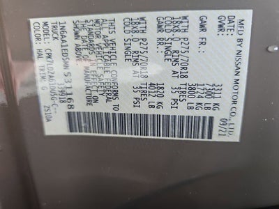 2021 Nissan Titan PRO-4X