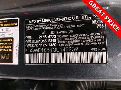 2016 Mercedes-Benz C-Class C 300 4MATIC®