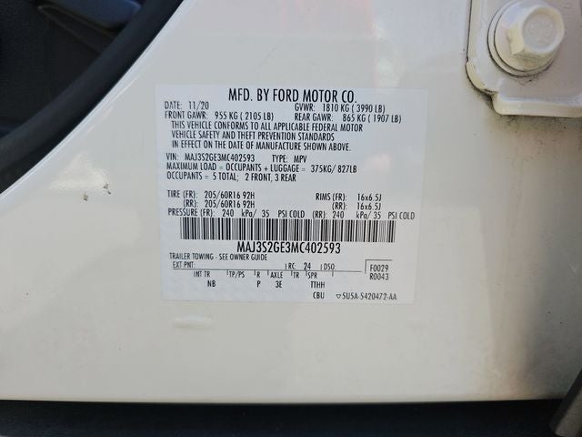 2021 Ford EcoSport SE