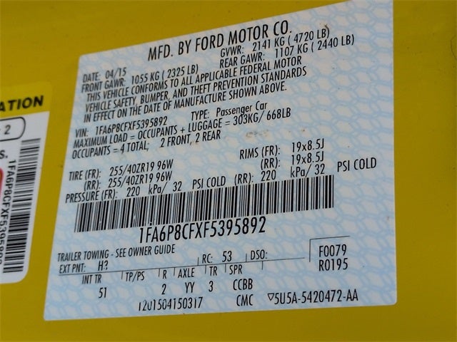 2015 Ford Mustang GT Premium