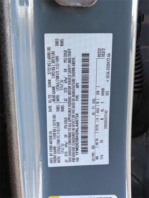 2022 Ford Bronco Black Diamond