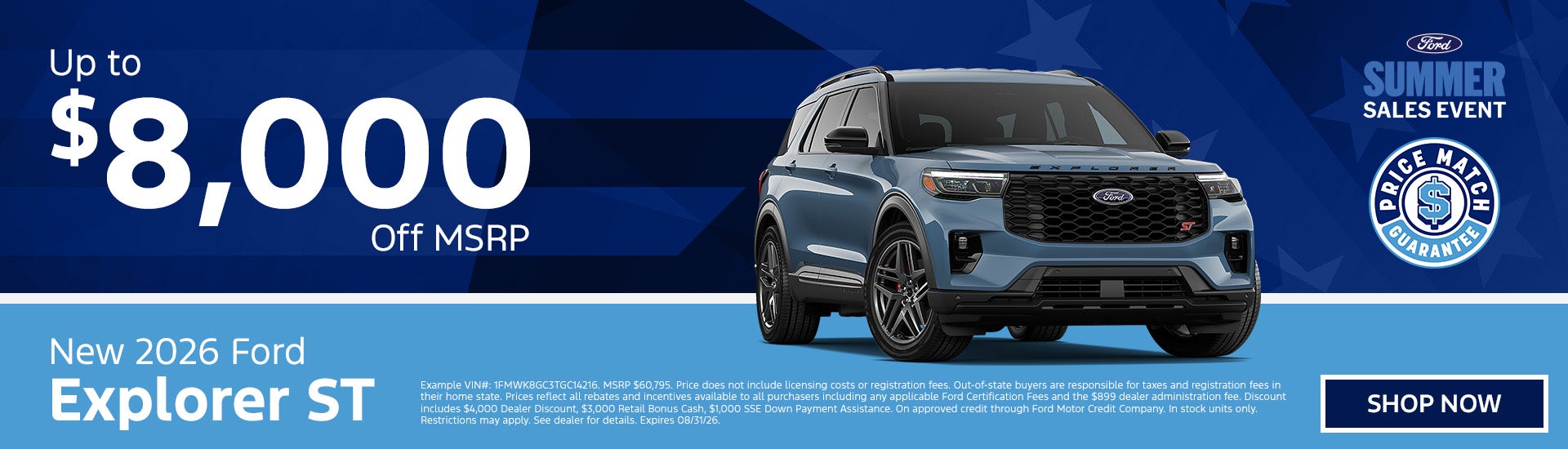 Up to $8,000 off a New 2026 F-150!