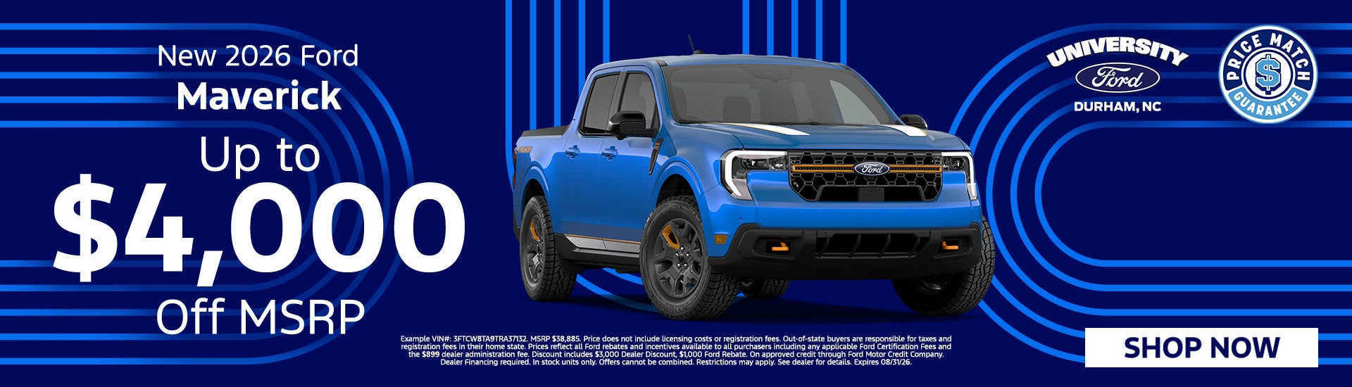 Save $4,000 on a New Maverick!